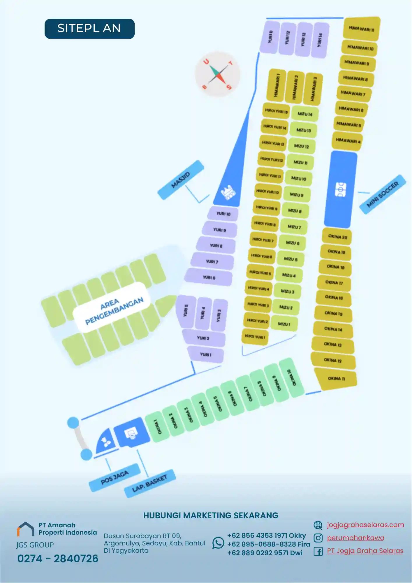 Siteplan Kawasan Kawa Living