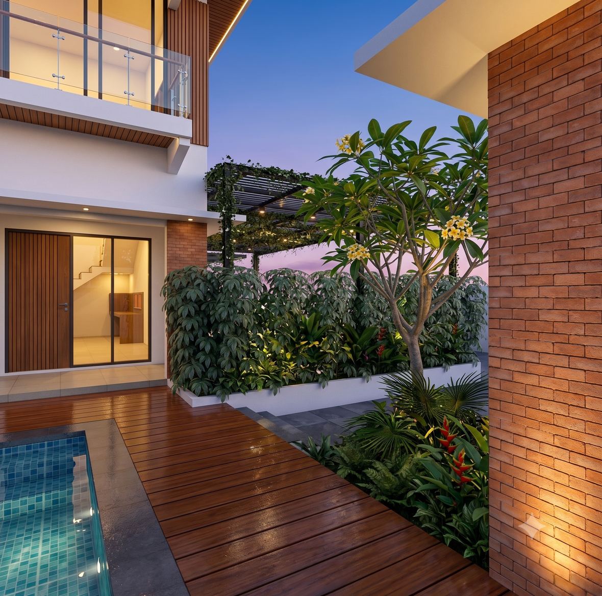 Courtyard hijau tropis Wing A