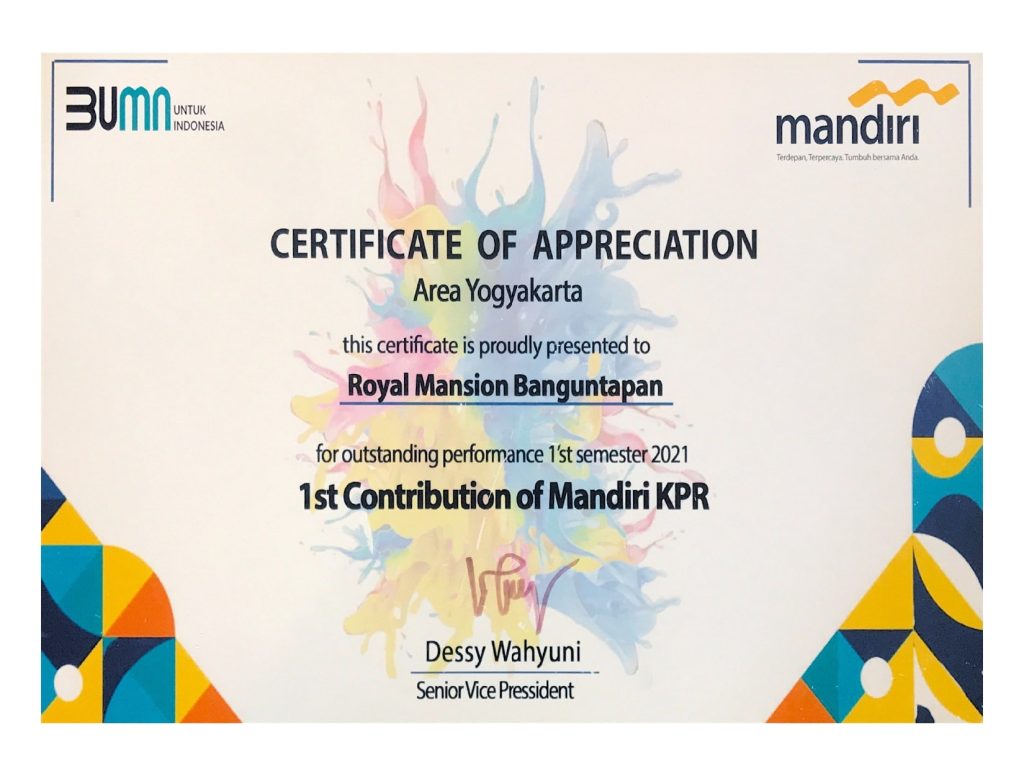Sertifikat Royal Mansion Banguntapan